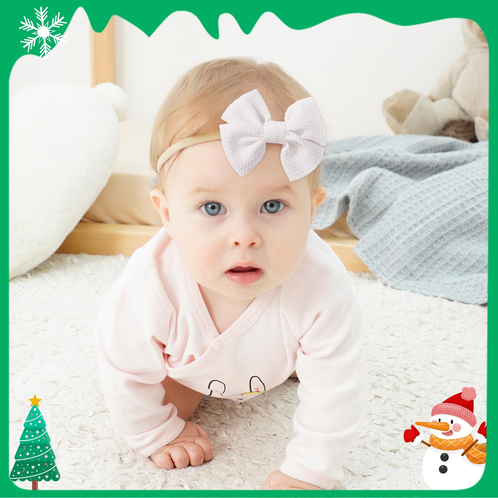 Yoyokid headband used as photo prop for festive baby photos