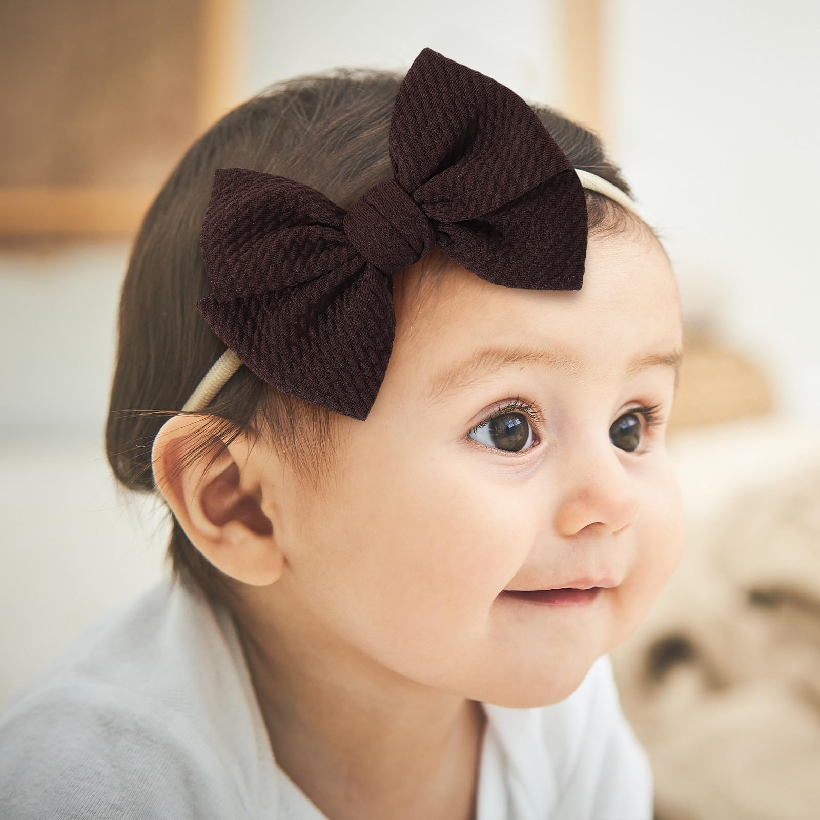 yoyokid coffee bow headband stylish for growing babies