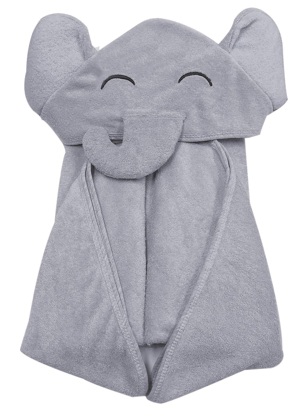 YOYOO premium hooded baby towel with elephant hood, soft and cozy after bath.