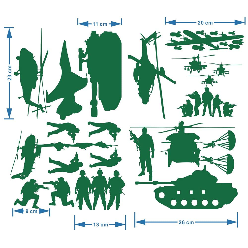YOYOYU Army Green decor for kids' room creates adventurous ambiance.