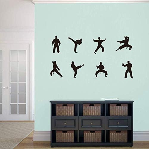 YOYOYU Art Home Decor martial arts wall sticker figure 4 supports sports-themed room design