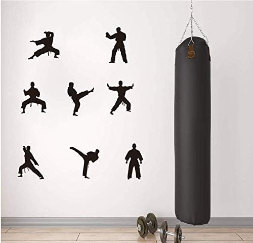 YOYOYU Art Home Decor martial arts wall sticker figure 6 creates dynamic action visuals for playroom