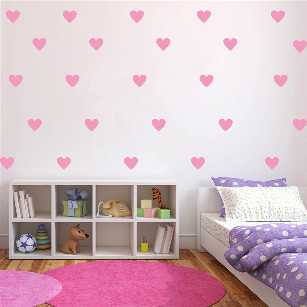 YOYOYU baby room hearts decor adds playful color to spaces.
