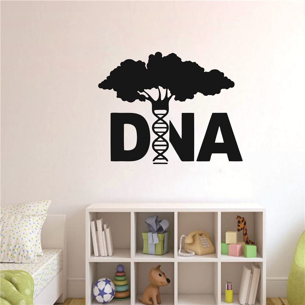 YOYOYU classroom wall mural DNA tree in black inspires science themes.