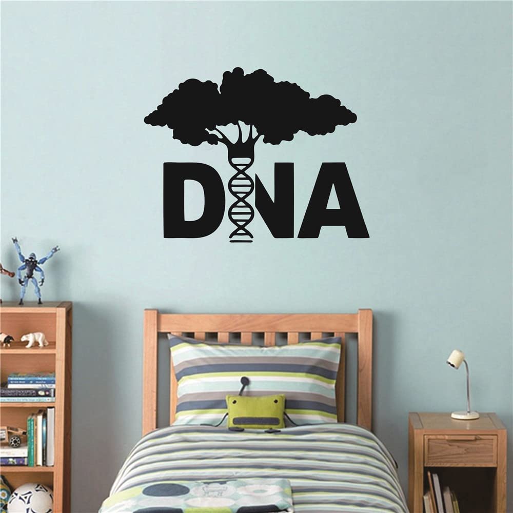 YOYOYU DNA tree pop art wall sticker in black for creative display.