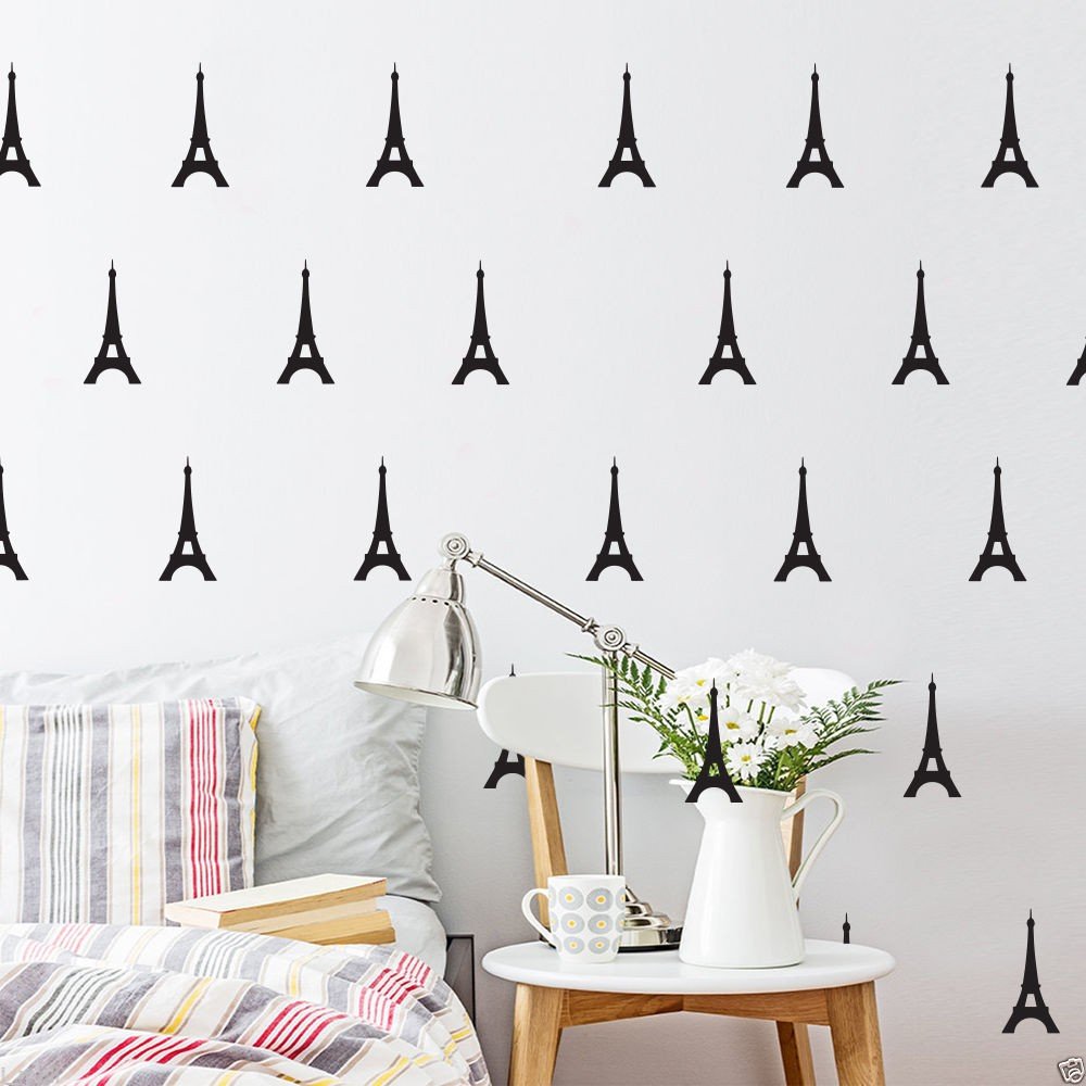 YOYOYU Eiffel Tower wall decals for walls deliver a bold Paris-inspired accent.