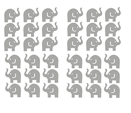 YOYOYU right-facing elephant decals add friendly animal art to bedrooms