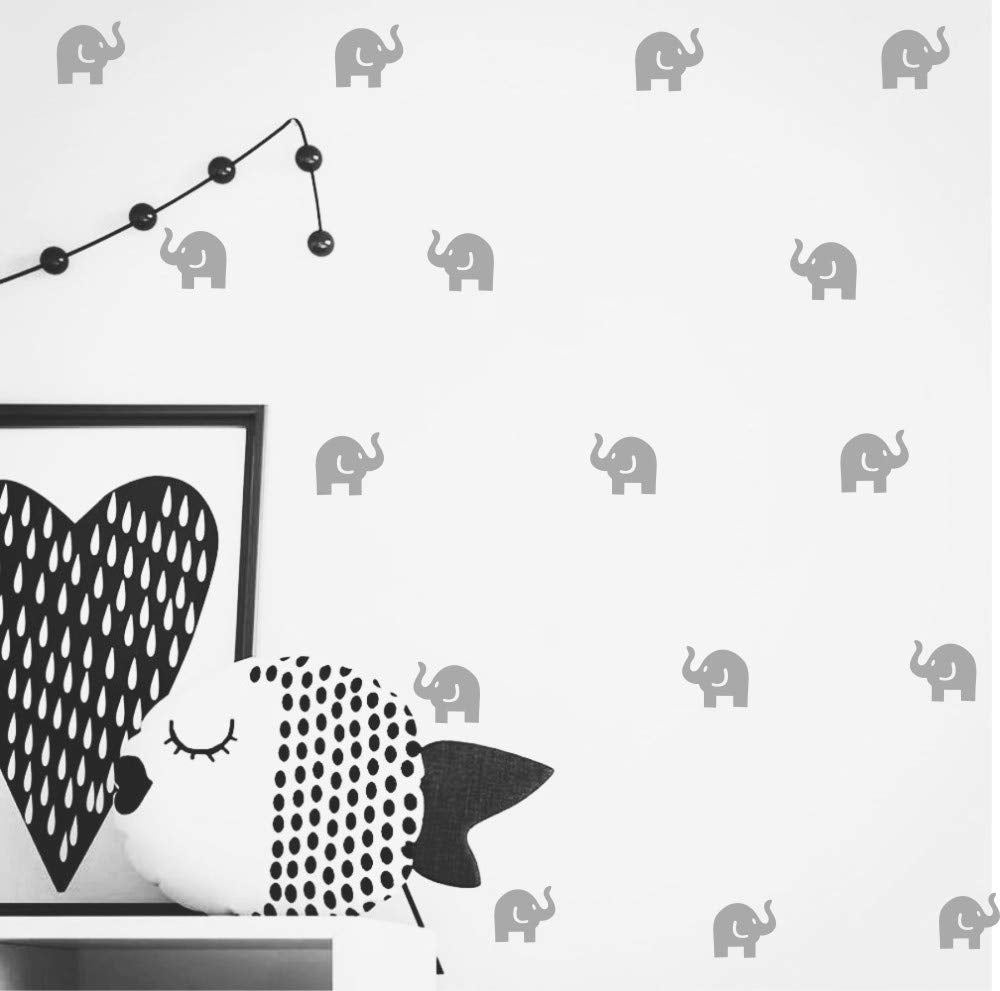YOYOYU elephant wall stickers set on the wall for playful nursery decor