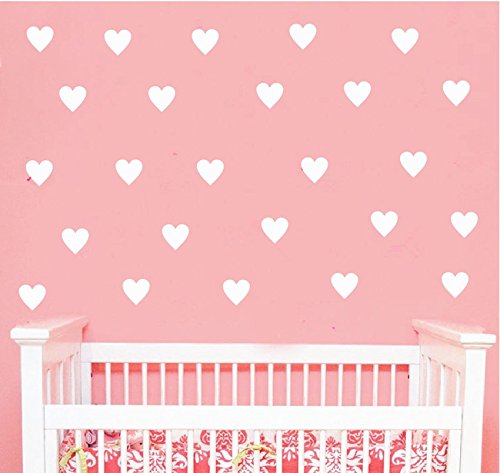 YOYOYU heart decals set, waterproof and durable for busy kid spaces.