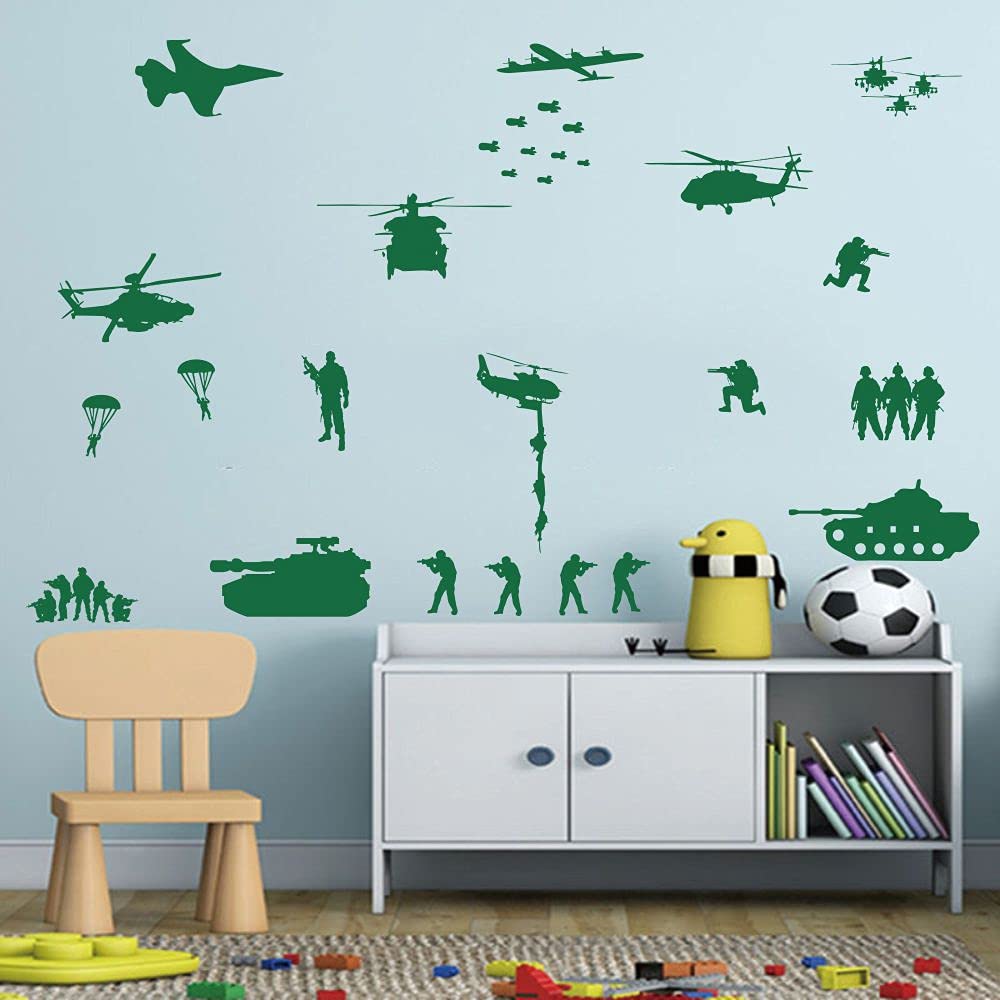YOYOYU military-aircraft-wall-art suits modern play spaces.