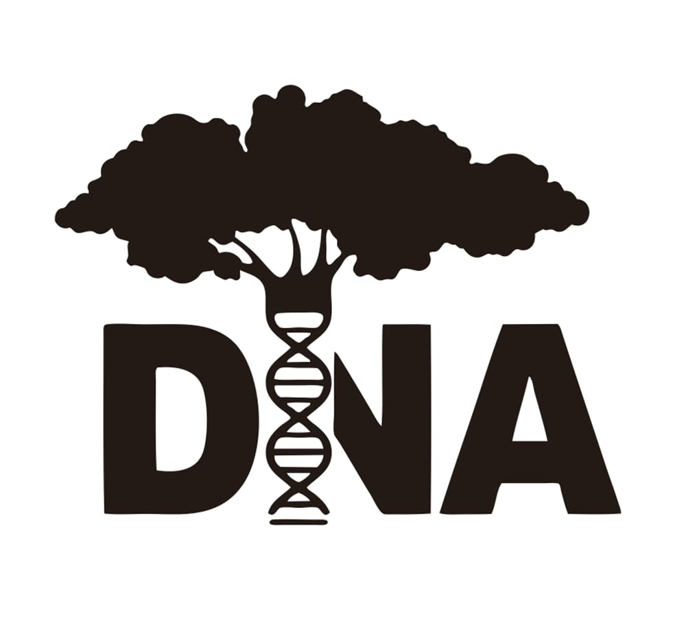 YOYOYU science DNA tree wall sticker in black accents living spaces and study corners.