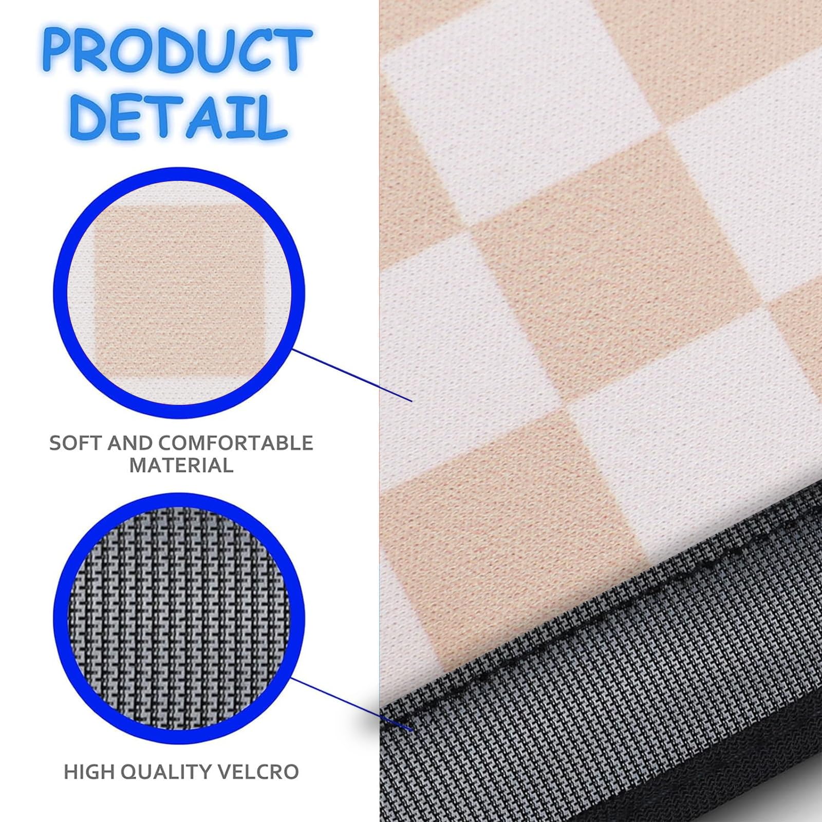YR seat belt cover closeup shows soft neoprene finish and stretch.