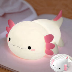 YR YRHH-PET pink axolotl night light for bedtime routines.