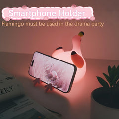 YR YRHH-PET Flamingo dimmable lamp adapts to desks and nurseries.
