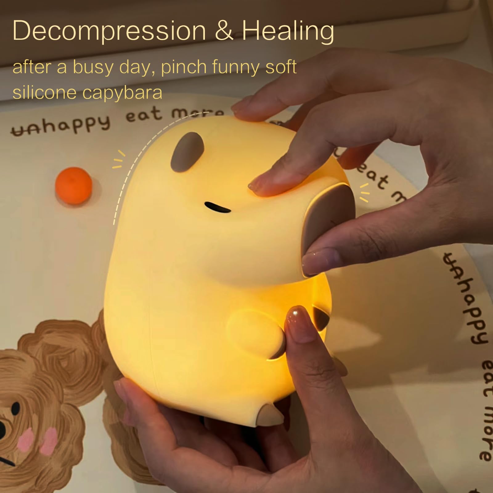 YR YRHH-PET Dodo Night Light creates a whimsical night-time ambiance.