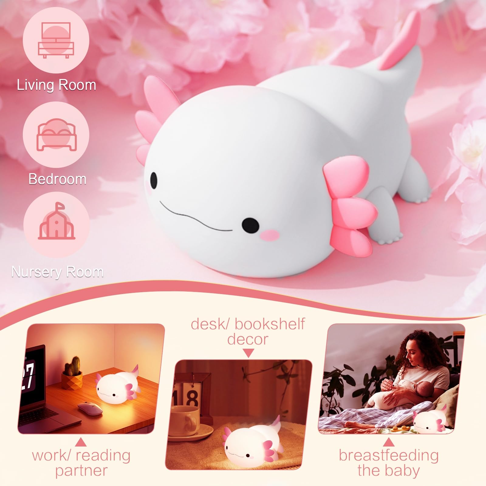 YR YRHH-PET elephant night light calming ambiance for rooms.