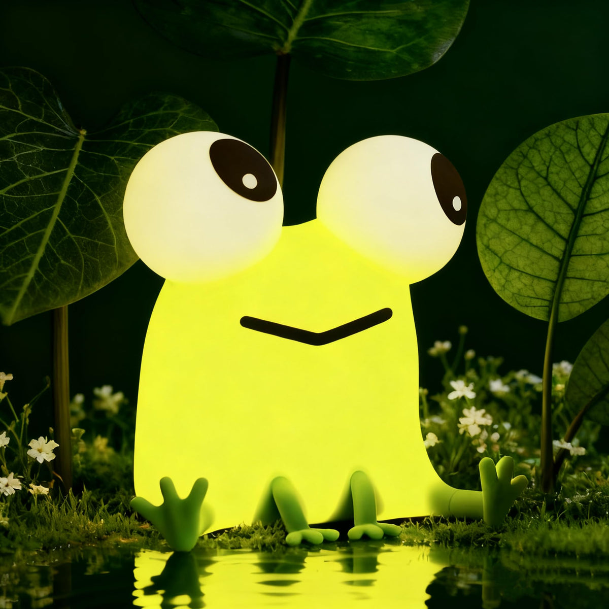 YR YRHH-PET frog night light provides warm, kid-friendly illumination.