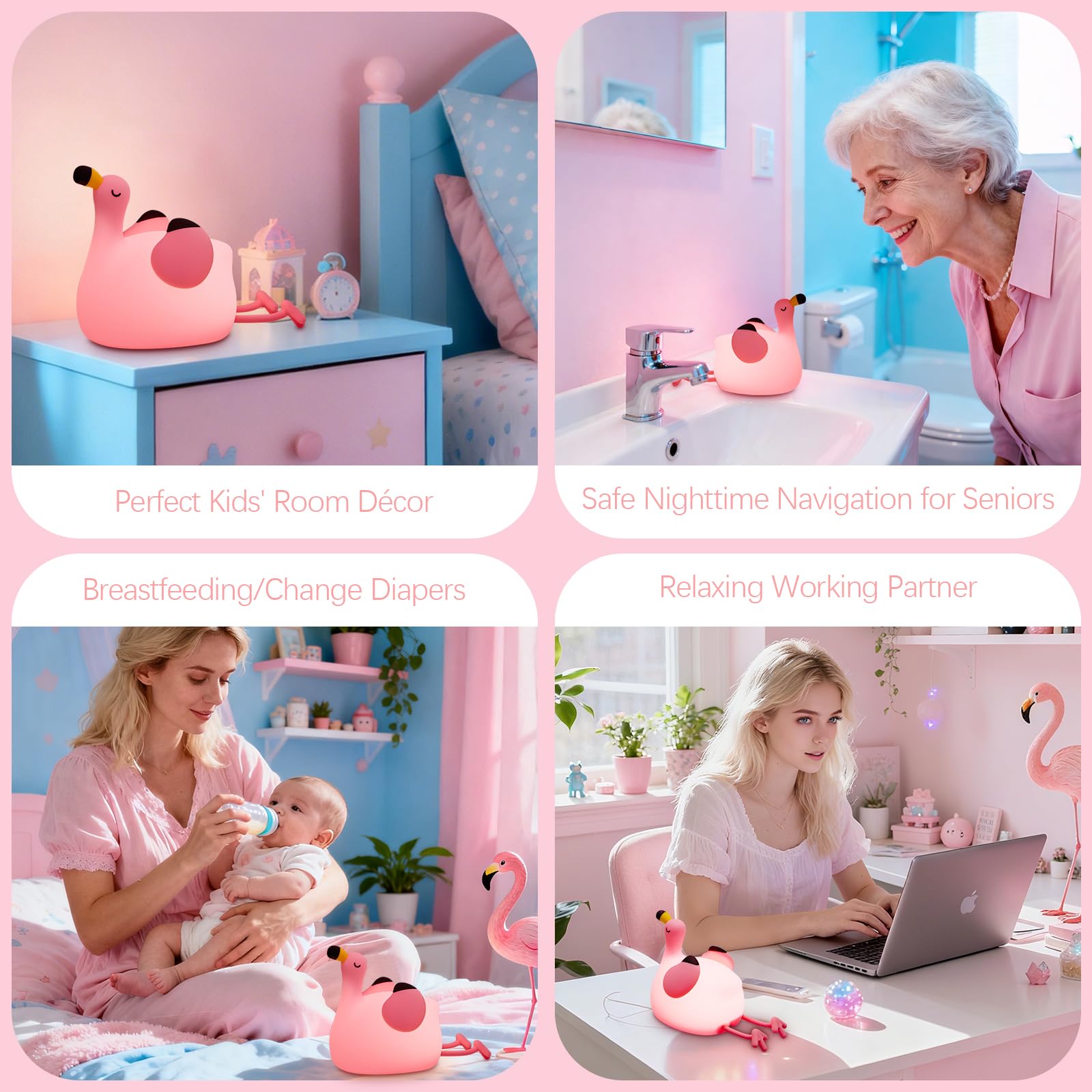 YR YRHH-PET kid-safe silicone lamp is BPA-free and easy to wipe.