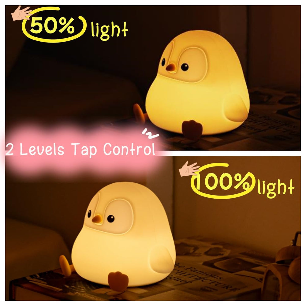 YR YRHH-PET penguin night light with dimmable touch control.