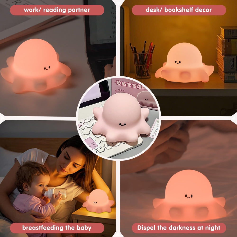 BPA-free silicone keeps the YR YRHH-PET octopus light kid-friendly and safe.