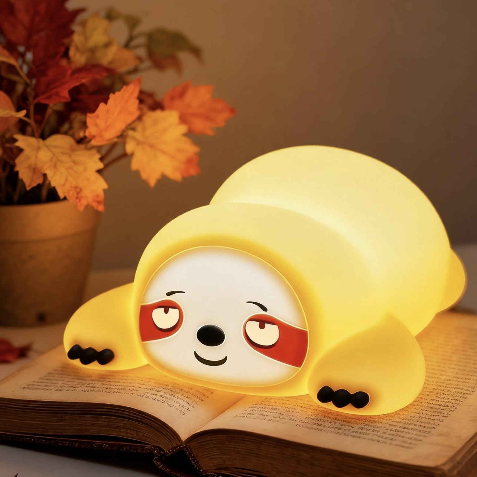 YR YRHH-PET silicone sloth night light provides gentle bedtime glow for kids