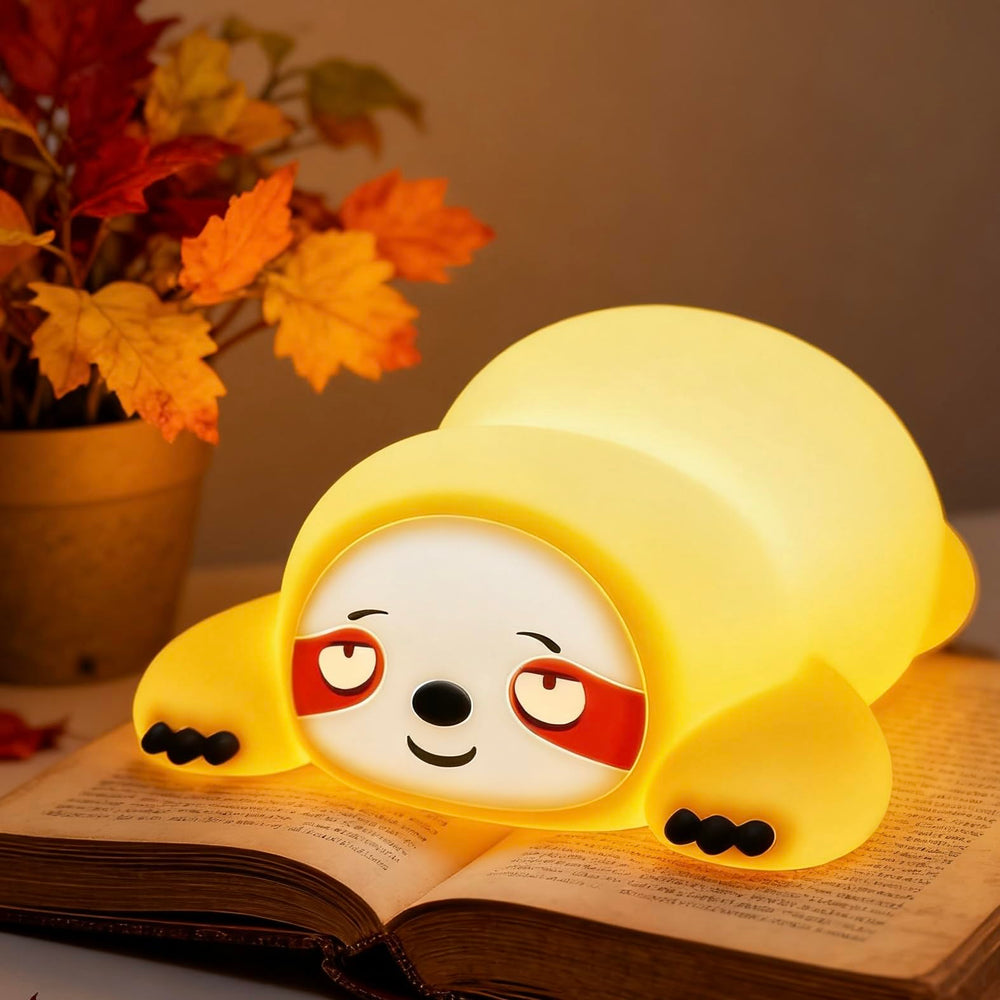 YR YRHH-PET silicone sloth night light provides gentle bedtime glow for kids