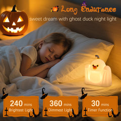 YR YRHH-PET soft silicone ghost-duck lamp is durable for busy rooms