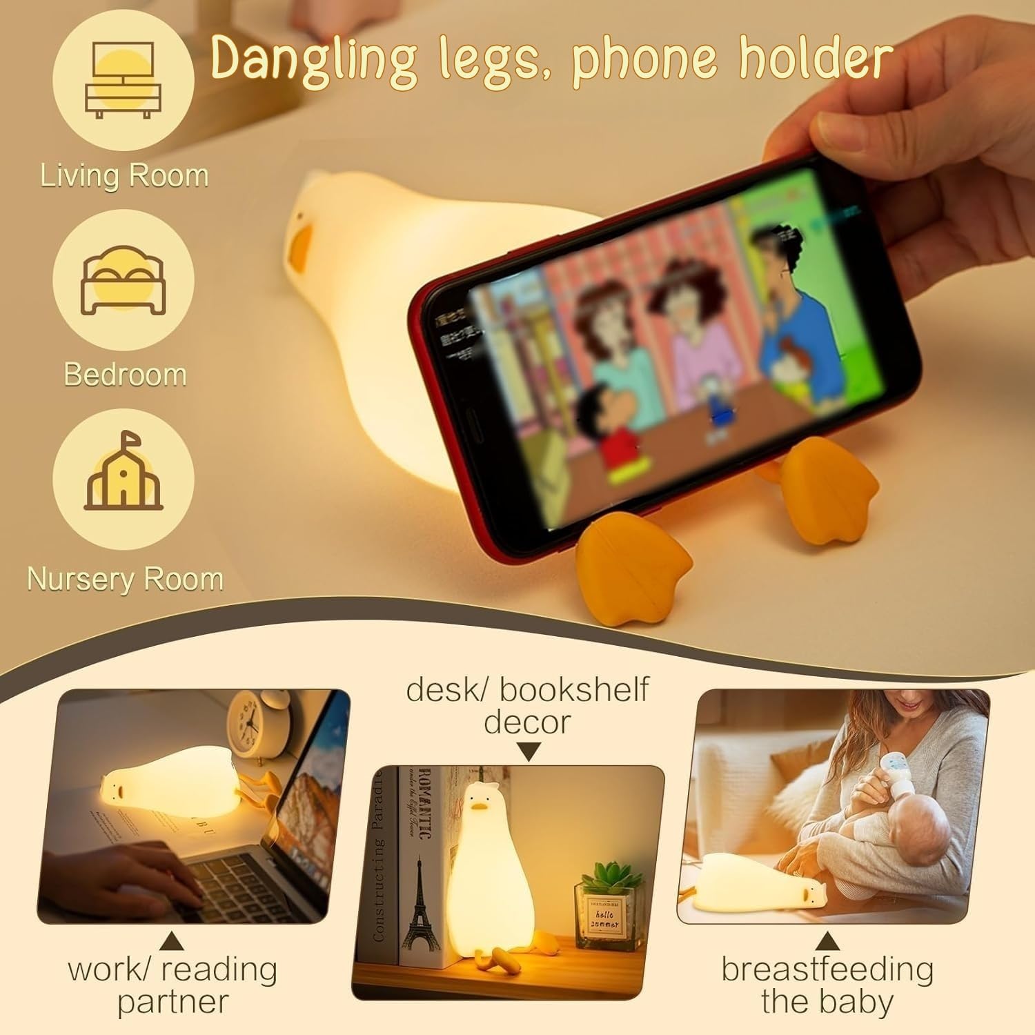 YR YRHH-PET warm ambient glow for cozy study sessions