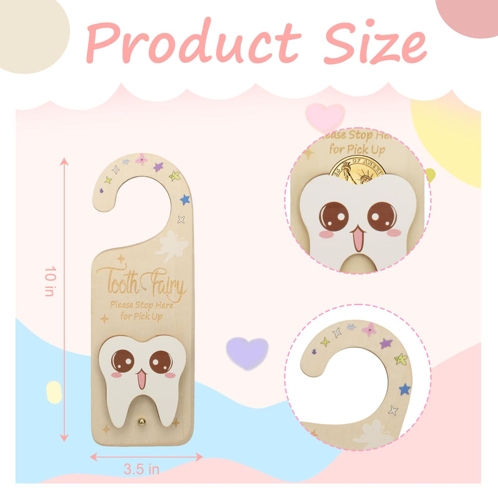 YROJISU burlap bag accompanying the tooth fairy kit for secure storage