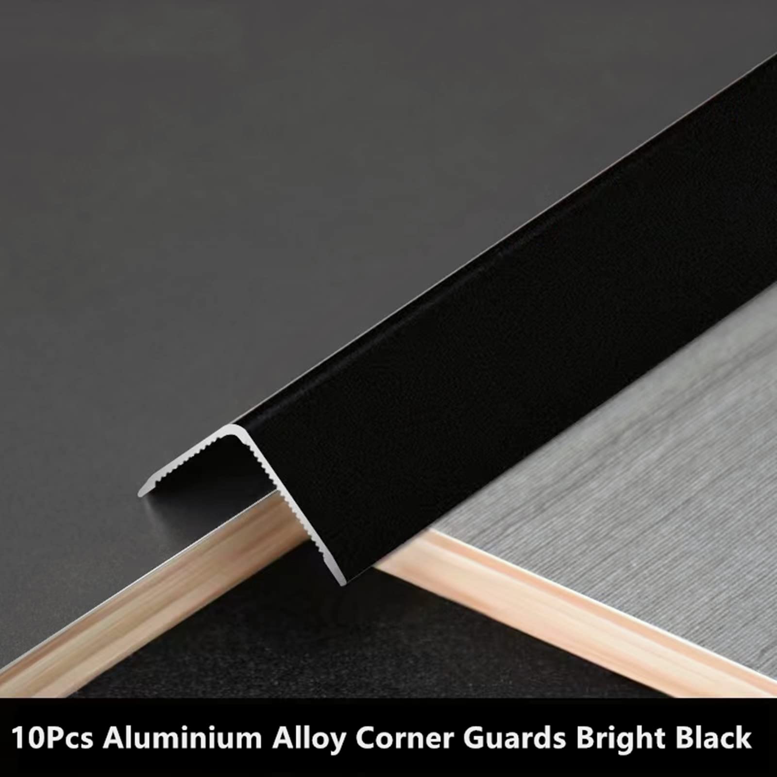 YSDK metal corner protector with sleek black finish adds durable edge protection.
