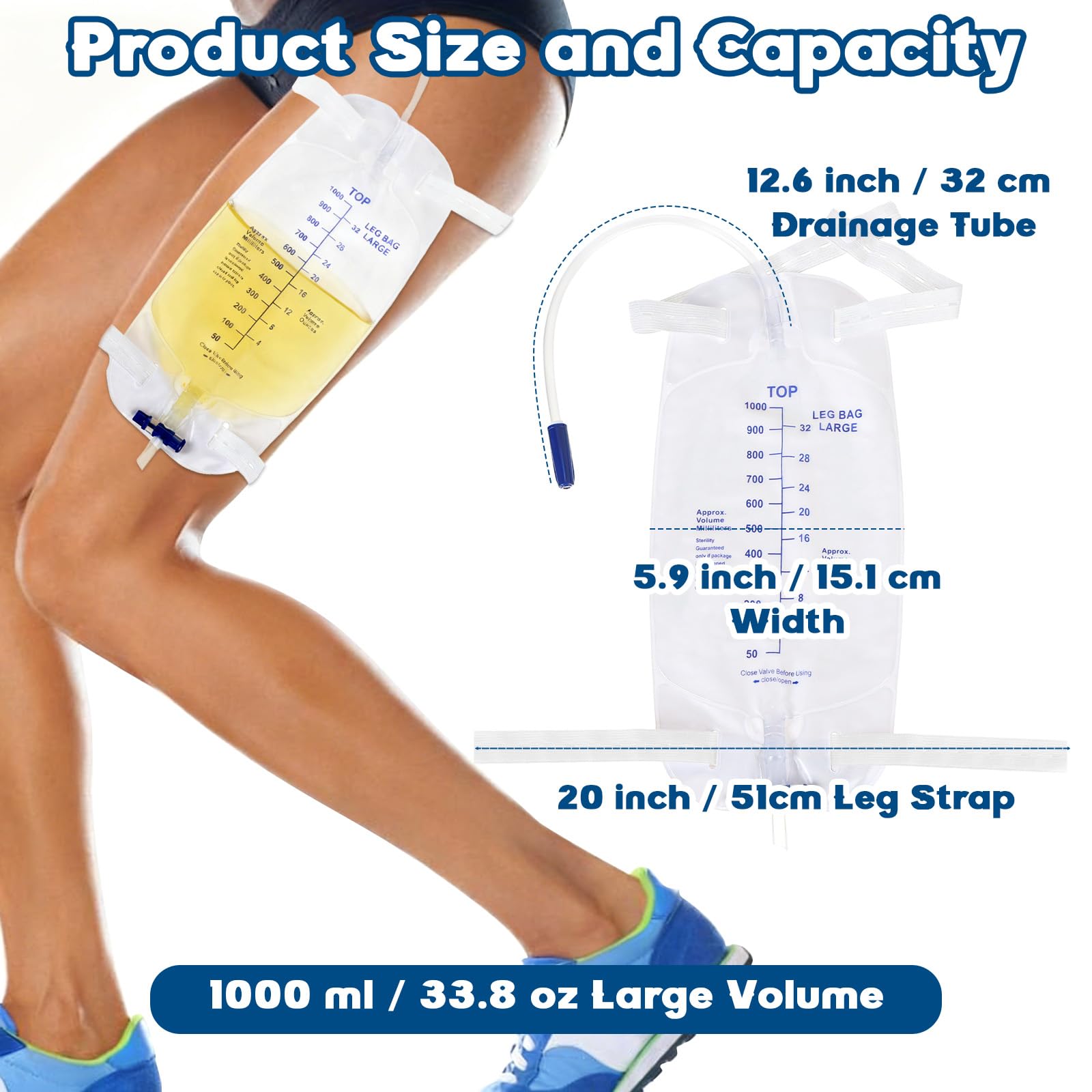 Ysglory urinary drainage bag with anti reflux cross valve