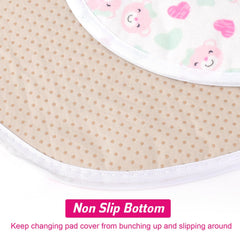 YSSPPOY peanut pad cover has anti-slip bottom to stay put during changes.