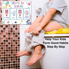 YSTEP Mermaid visual step cards support consistent potty routines.