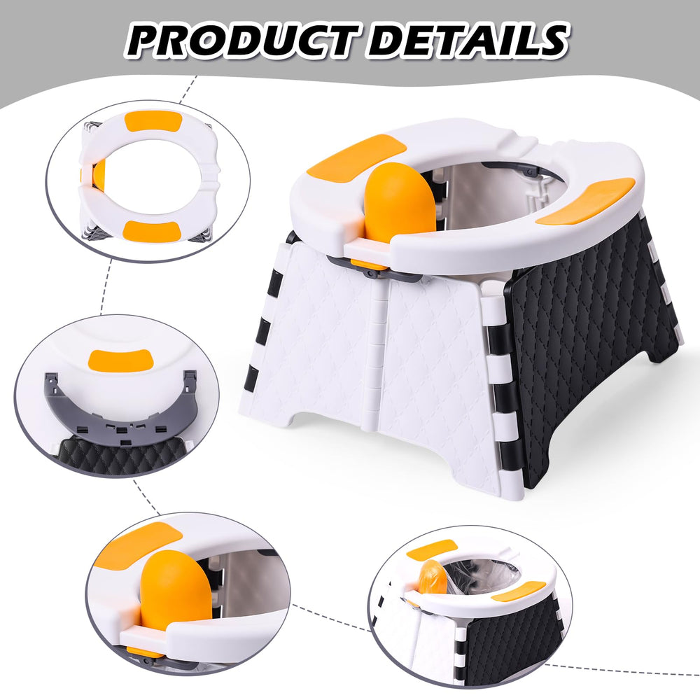 Yszawmx foldable potty training seat aids independent bathroom practice.