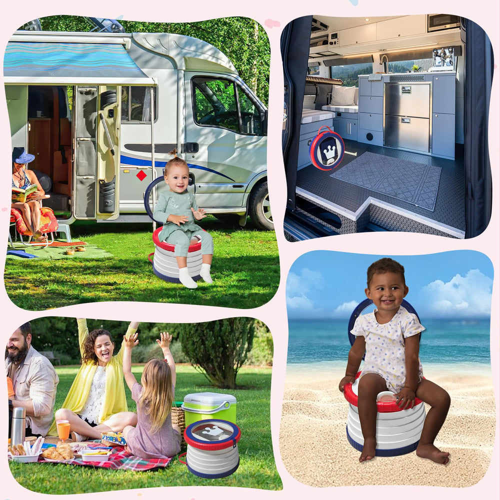 Yszawmx portable potty used by a child, suitable for boys and girls.