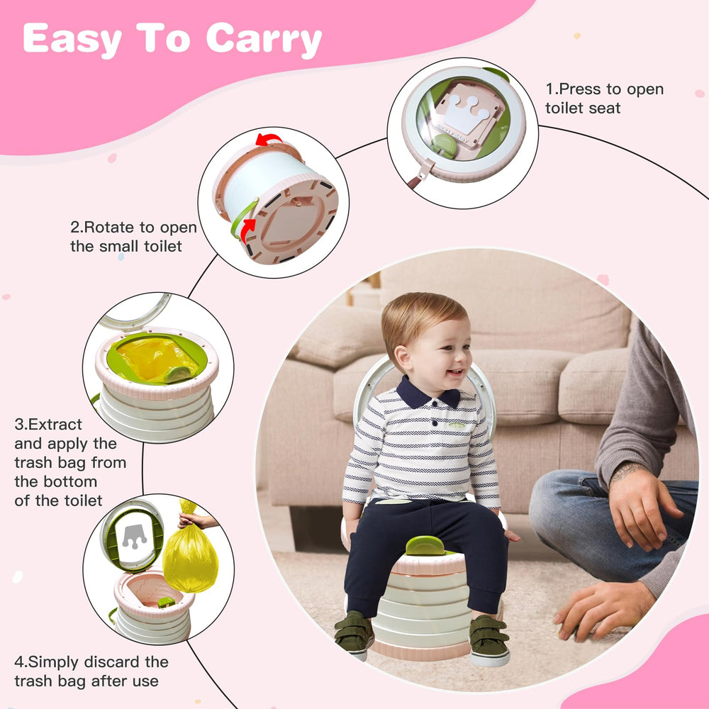Yszawmx portable potty in travel bag for easy transport.