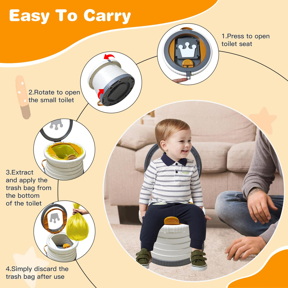 Yszawmx portable potty non-toxic ABS material ensures safety