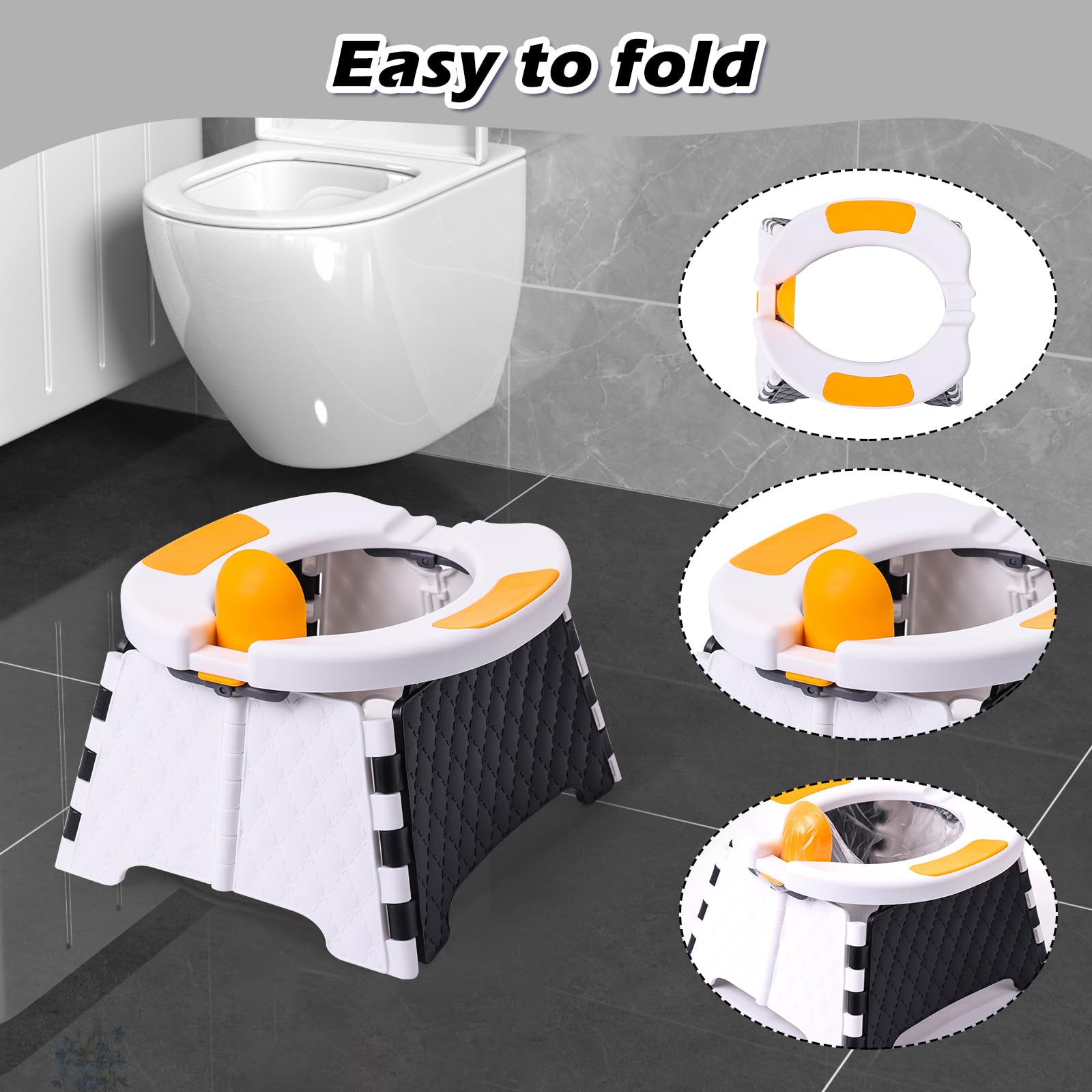 Yszawmx travel bag for toddler potty keeps essentials organized on trips.