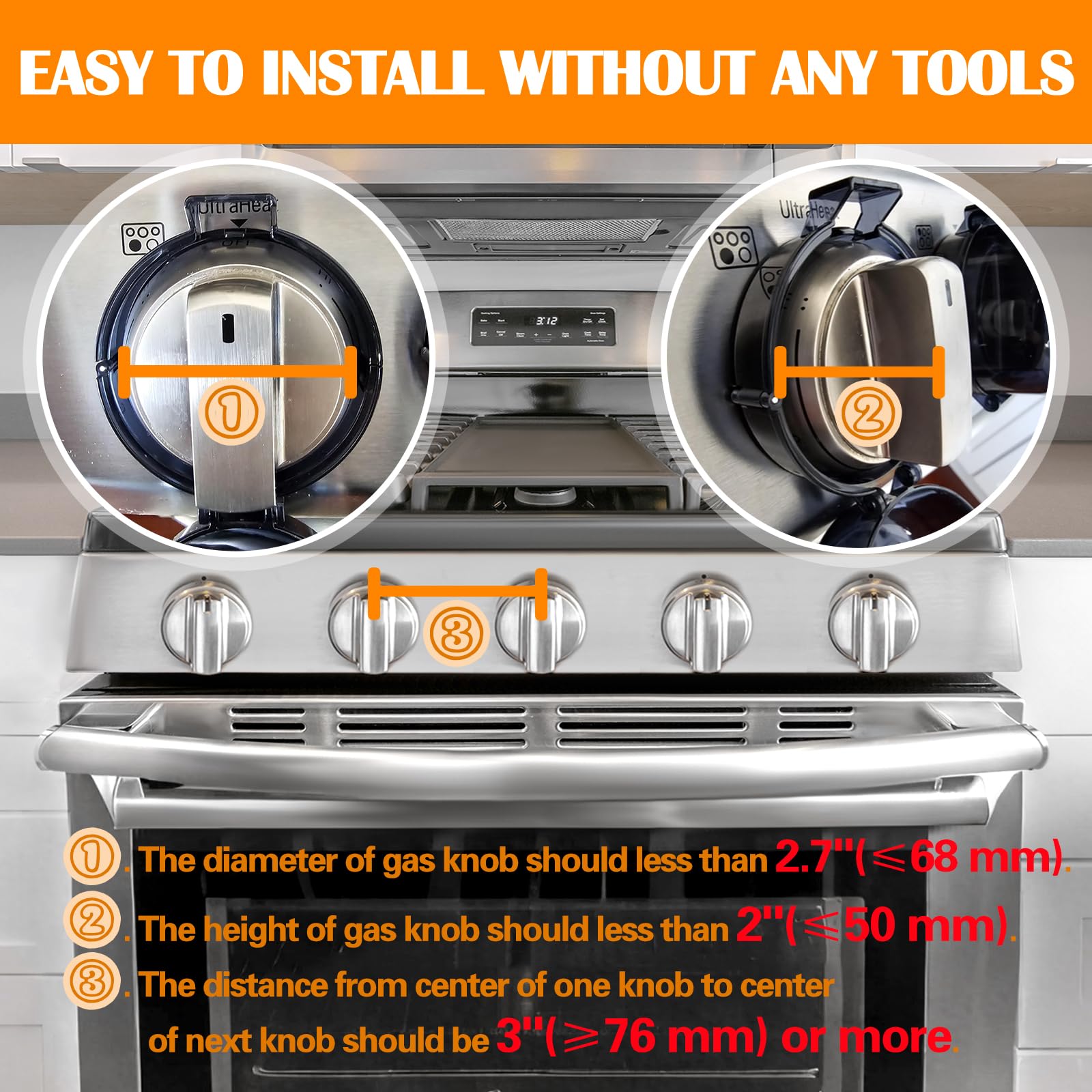 YTDSUP ultra-clear design preserves control marks while covering knobs.