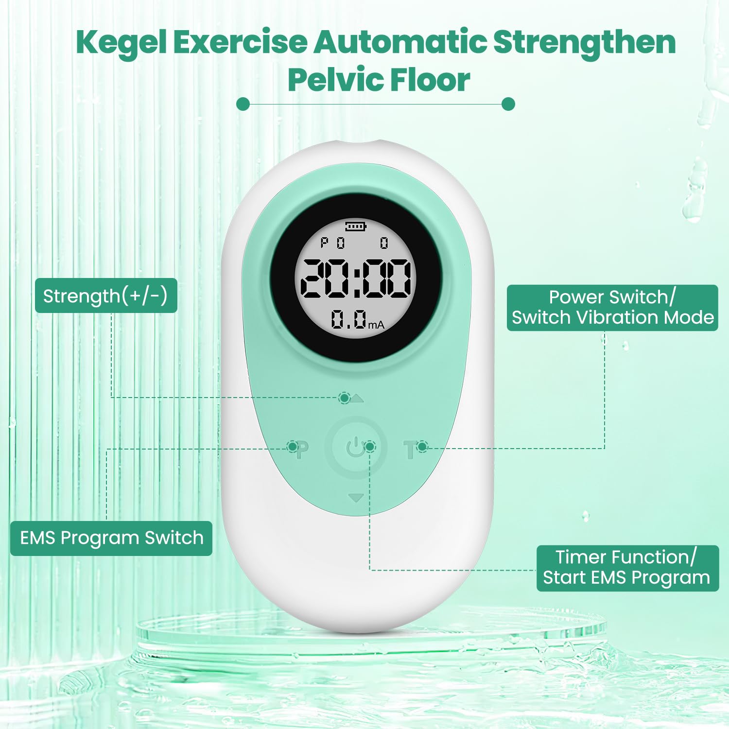Yteio pelvic floor stimulation detail for neuromuscular re-education
