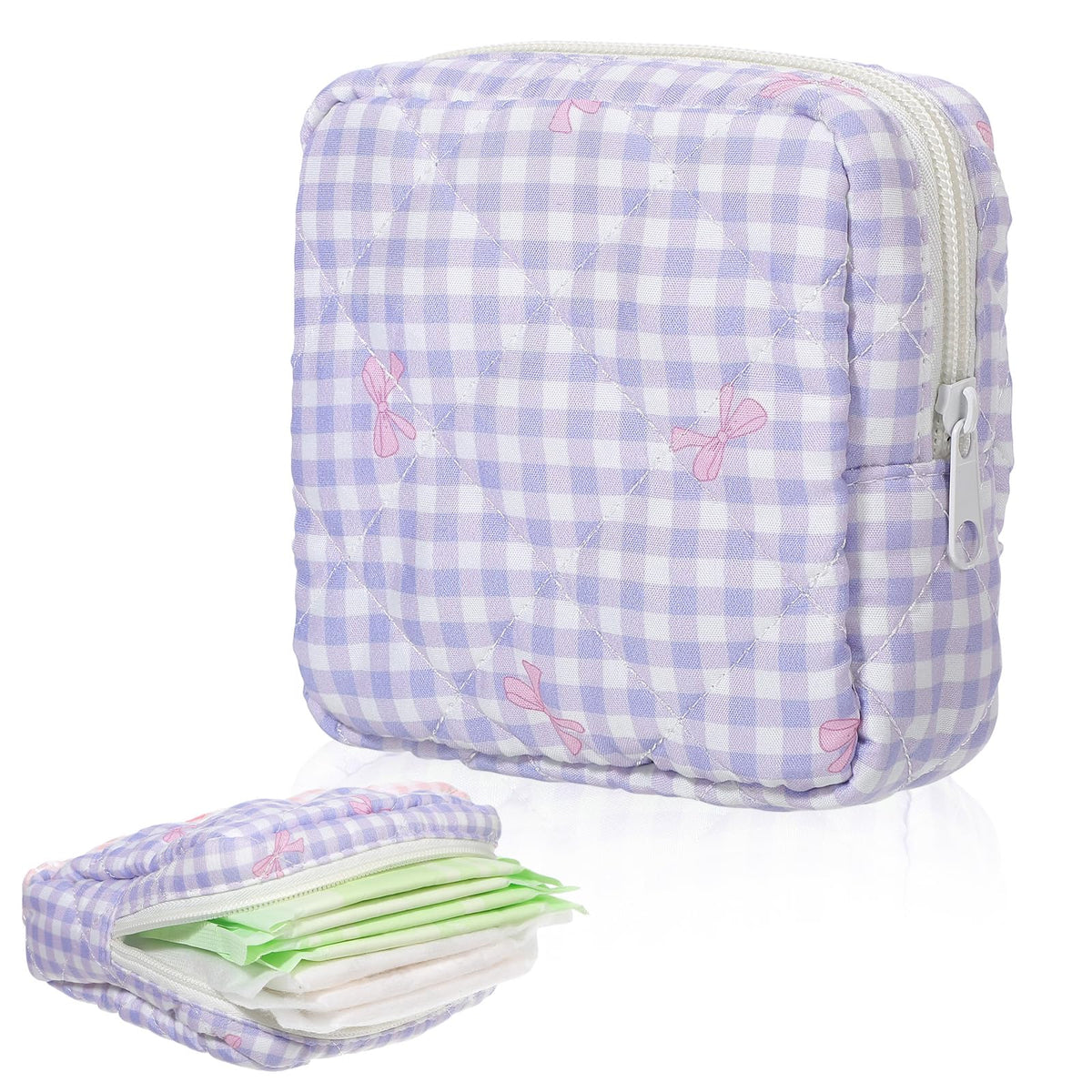 Yuanchu period bag front view in purple, compact design for easy carrying.