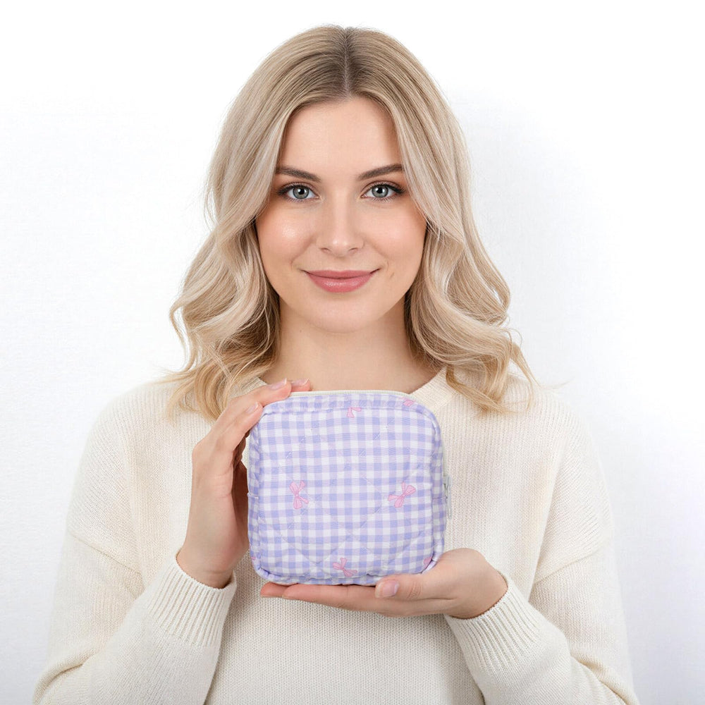 Yuanchu period bag packaging in purple, ready-to-gift presentation.