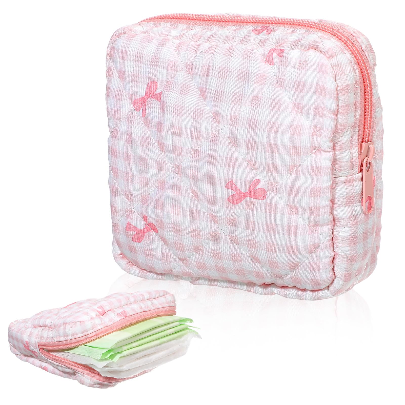 Yuanchu period bag pink compact design keeps items organized on the go.