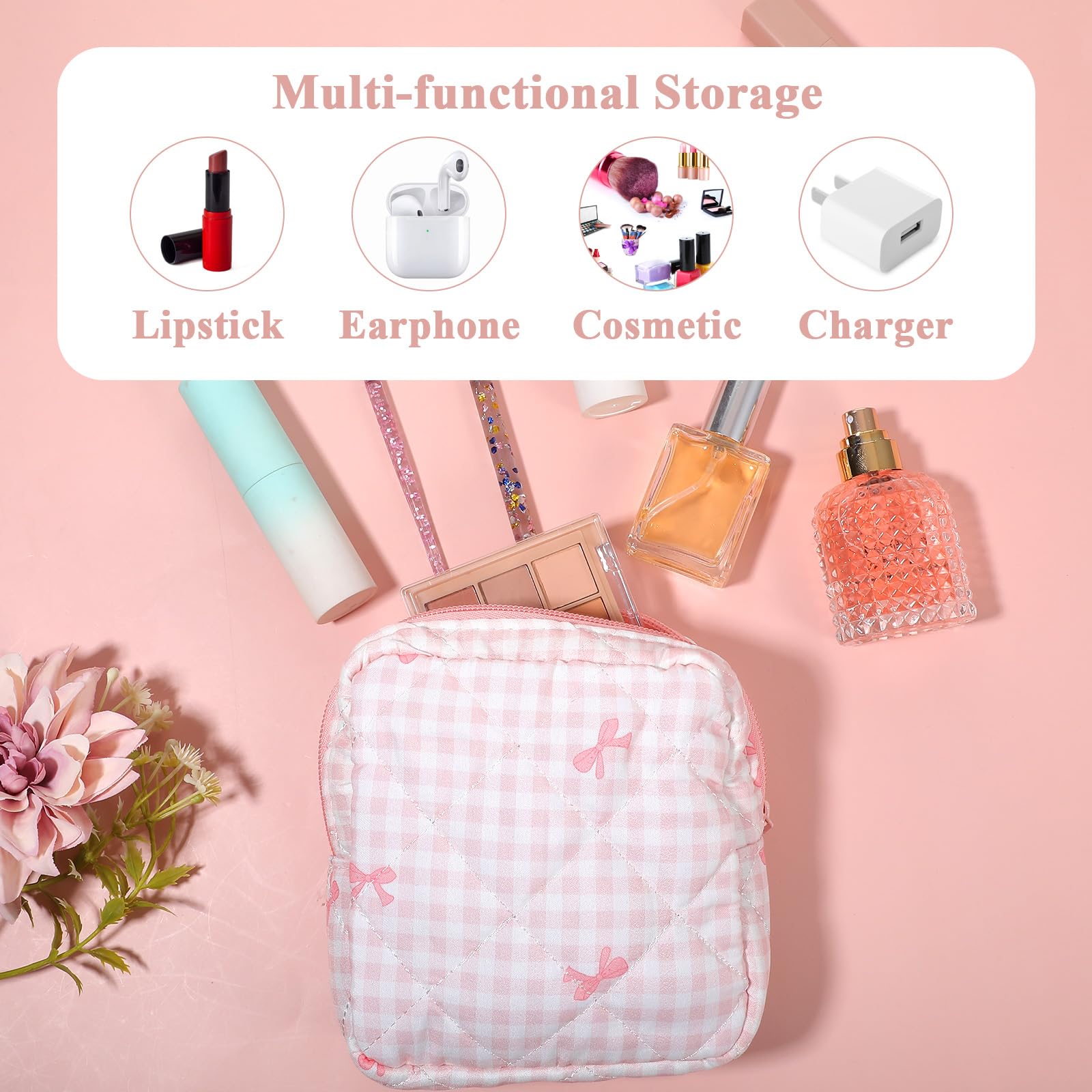 Yuanchu period bag pink versatile use as mini pouch or first aid kit.