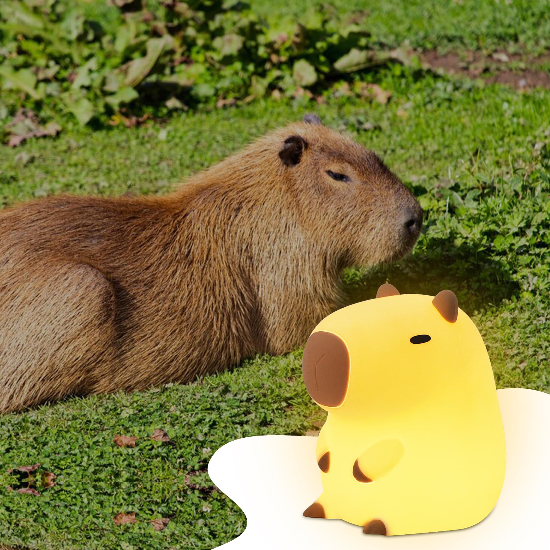 YuanDian Capybara Night Light uses BPA-free material for safe handling by kids.