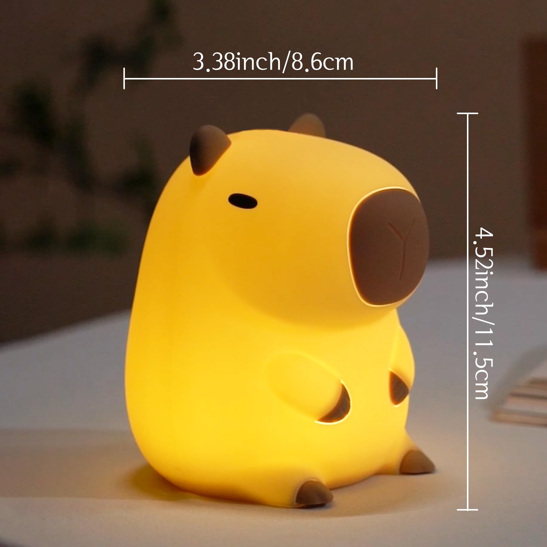 YuanDian Capybara Night Light ideal for nurseries and baby rooms.