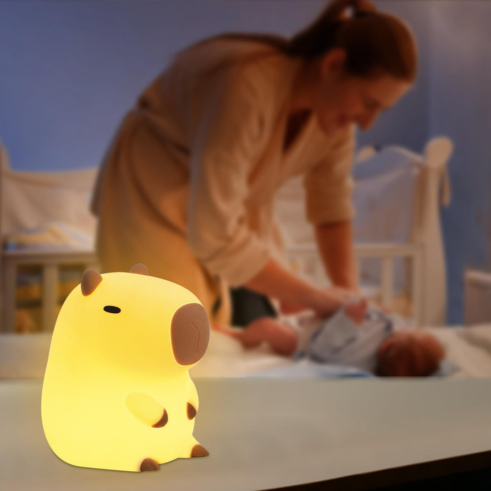 YuanDian Capybara Night Light portable design for travel-friendly use.