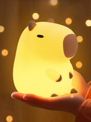 YuanDian Capybara Night Light in soft silicone provides kid-friendly, safe nighttime illumination.