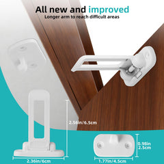 yuBiuBiu extra-long arm cabinet lock widens fit for larger gaps