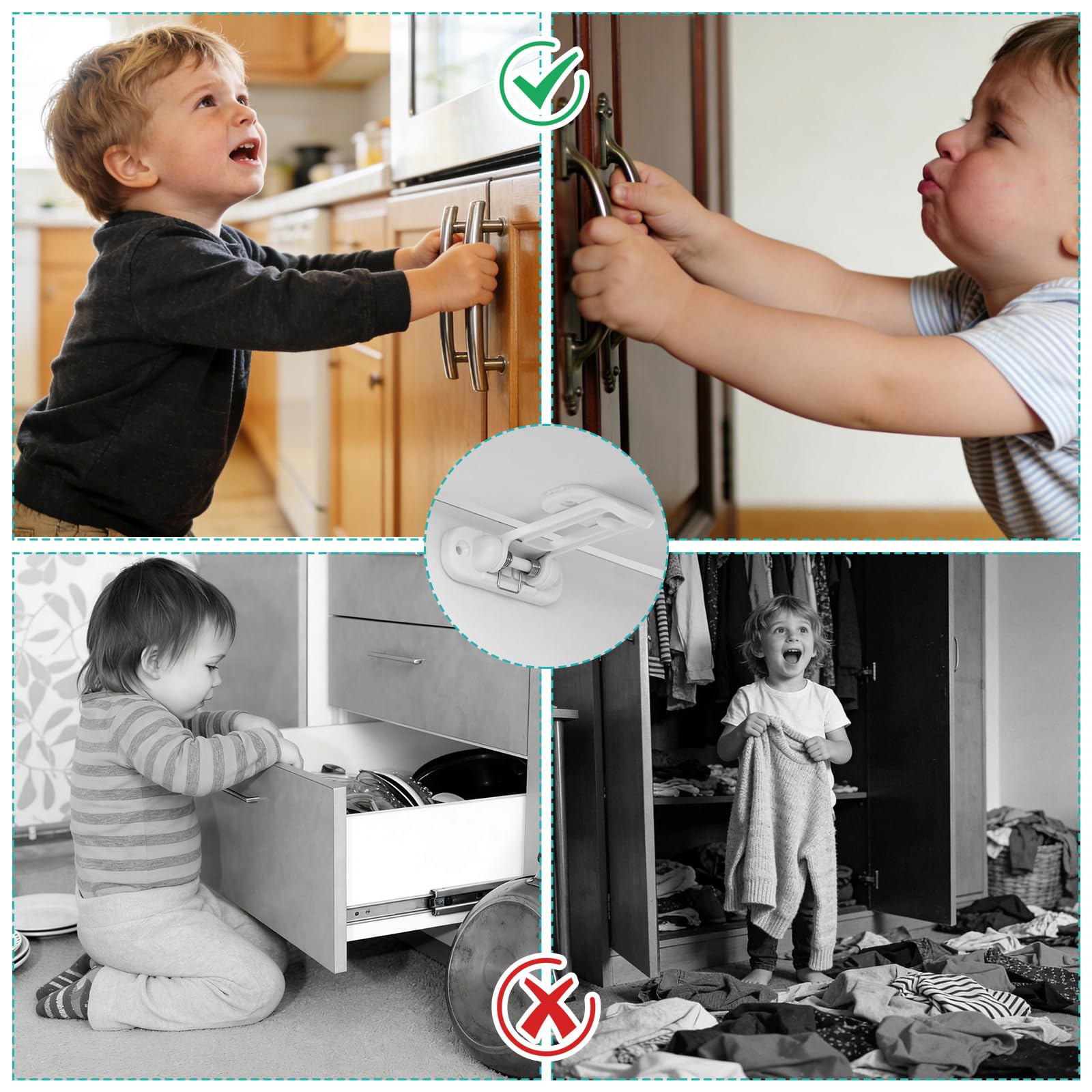 yuBiuBiu 10-pack supports comprehensive baby-proofing throughout a home